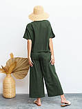 Костюм жіночий модний хакі, фото 3