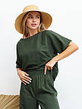 Костюм жіночий модний хакі, фото 4