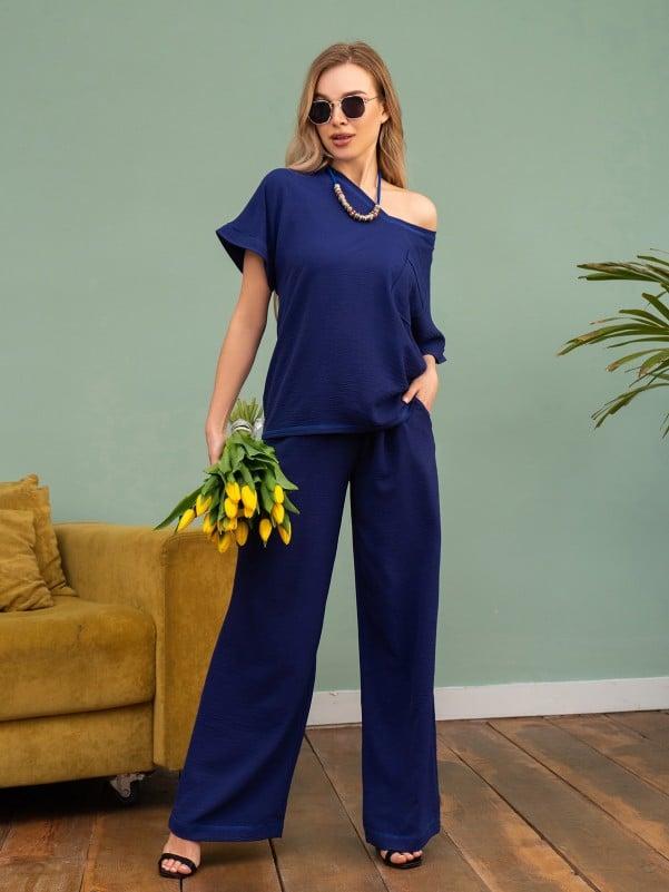 Костюми ISSA PLUS 13747 S синій, фото 1