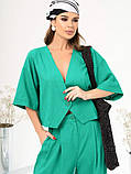 Костюми ISSA PLUS 14047 S зелений, фото 4