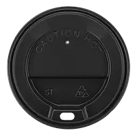 Кришка для стакану чорна "ST 72 мм"