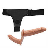 Страпон Ultra Double Dildos Strap On 5.3", фото 3