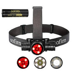 Налобний ліхтар Sofirn HS21 2200лм 6500K з червоним світлом та акумулятором