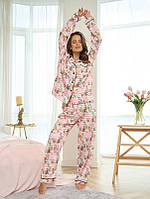 Жіноча піжама з квіткового шовку