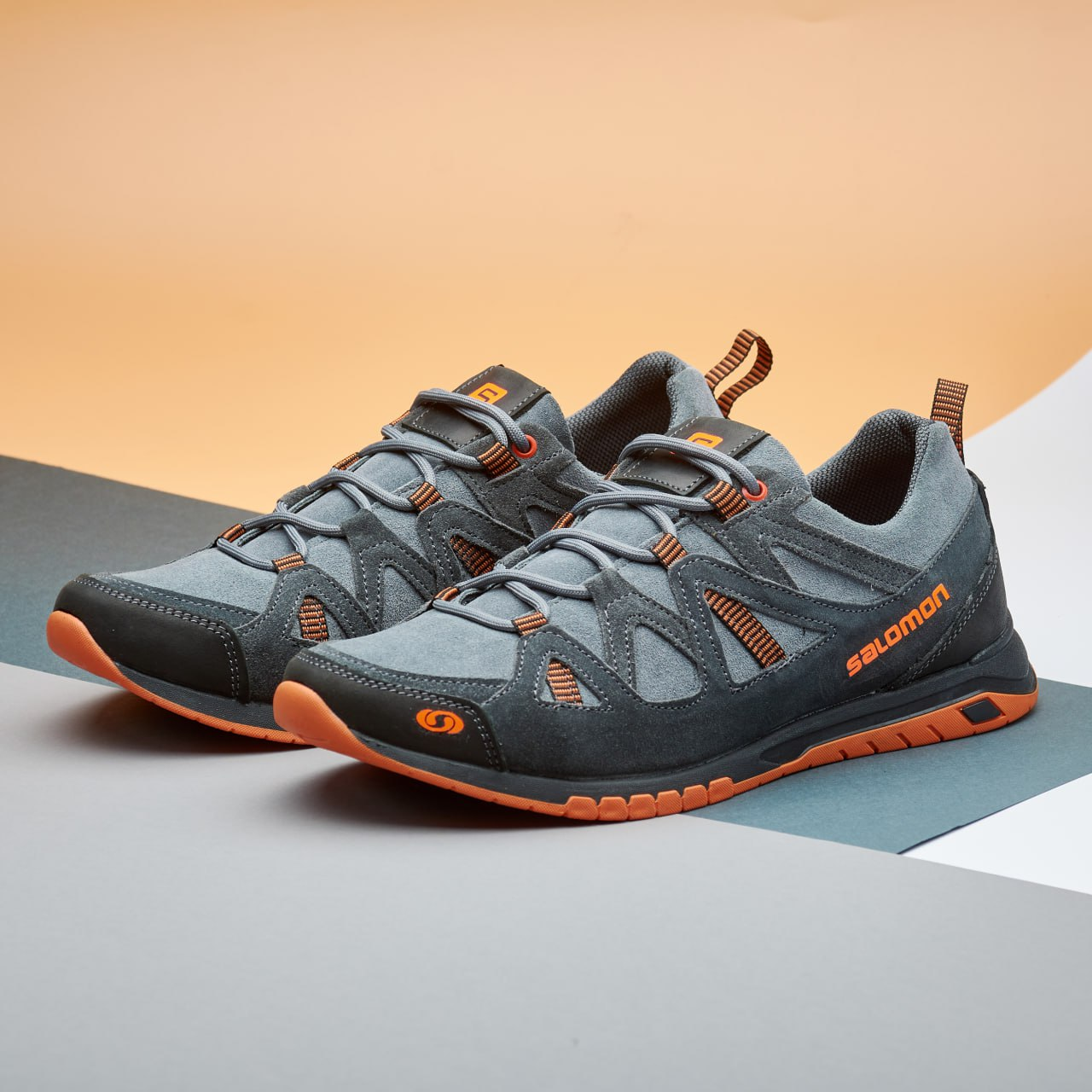 Чоловічі замшеві кросівки сірі демісезонні з натуральної замши для чоловіків на весну осінь, розміри 40-45, фото 1