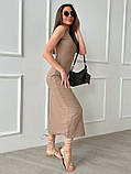 Плаття ISSA PLUS 13821 L бежевий, фото 2