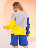 Толстовки ISSA PLUS 13717 M блакитний/жовтий, фото 3