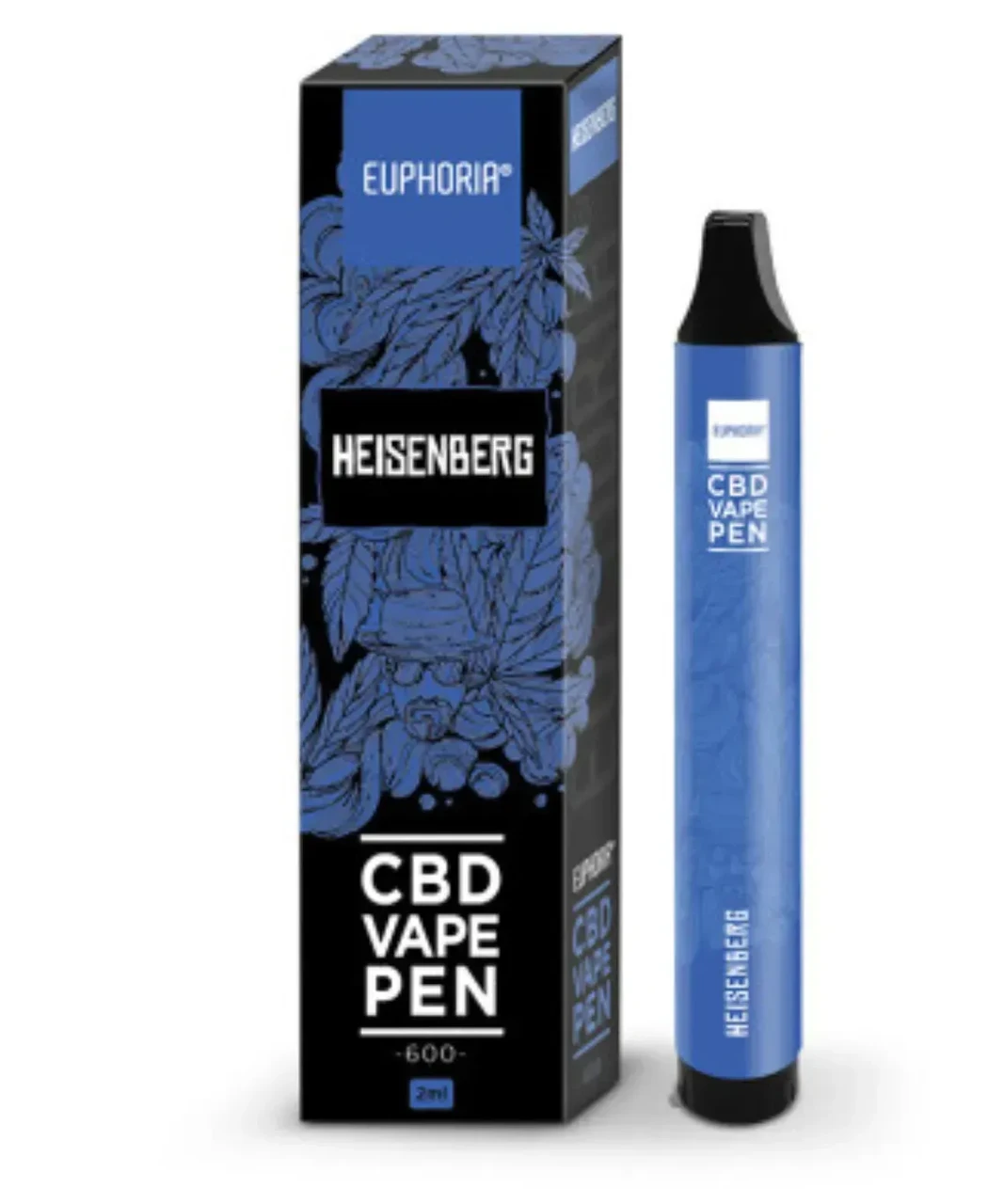 🌿 Інгалятор КБД Euphoria Heisenberg 200 мг CBD, 2 мл, фото 1