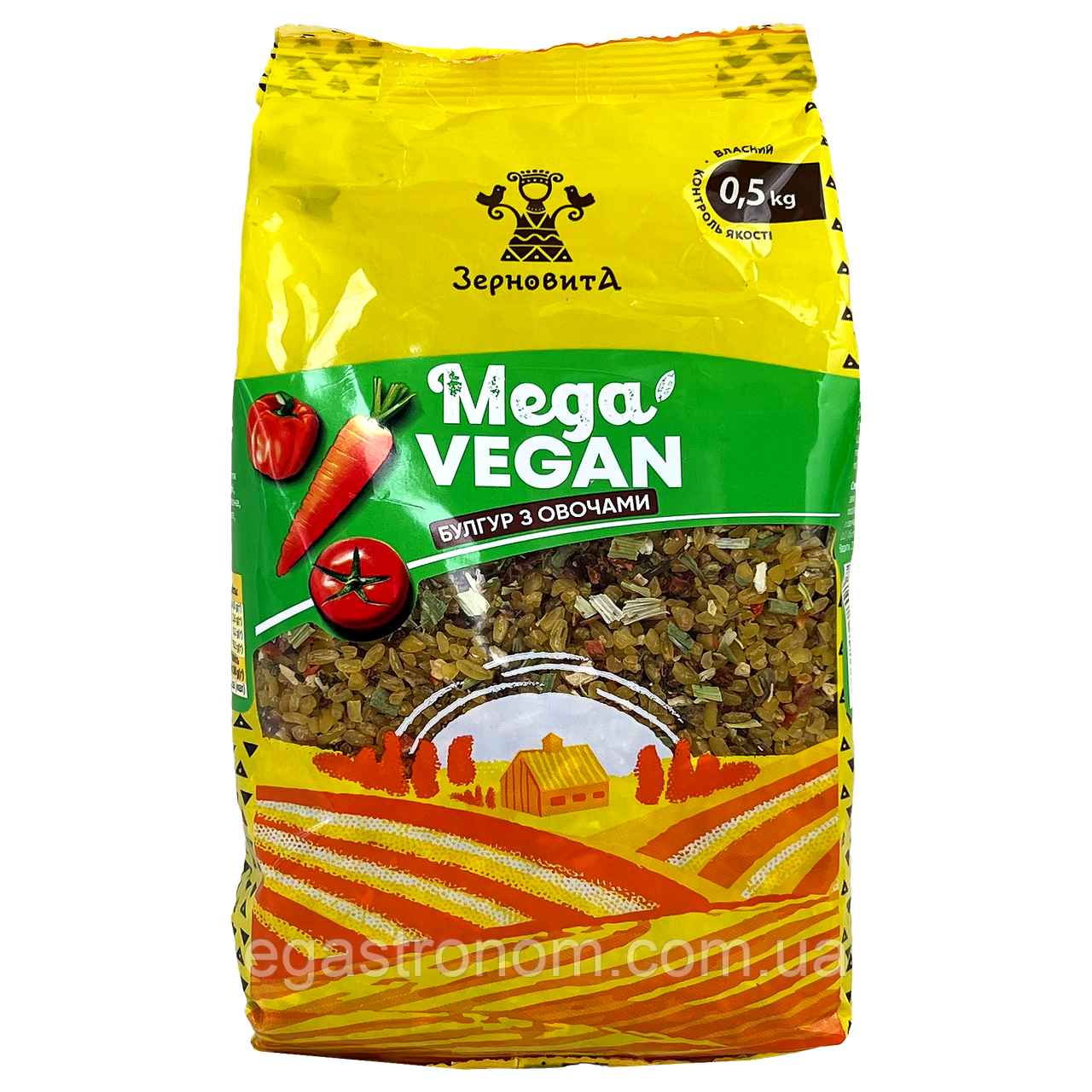 Булгур з овочами Зерновита 500g 10шт/ящ (Код: 00-00018180), фото 1