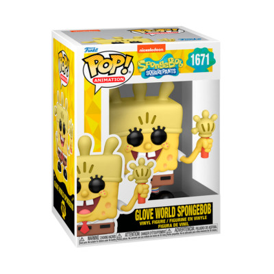 Ігрова фігурка FUNKO POP Sponge Bob Square Pants 1671 Фанко Поп Губка Боб з рукавичкою-ліхтариком, фото 1