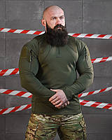 Военная тактическая рубашка олива, армейская боевая рубашка Убакс хаки, рубашка UBACS ЗСУ bomber