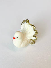 Прикраса для торта з шоколадної глазурі Голуб 3D