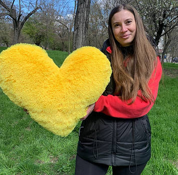 М'яка іграшка Велике плюшеве серце 50 см Красиве плюшеве серце М'яке плюшеве серце Подарунок дівчині