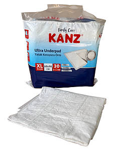 Пелюшки одноразові непромокаючі 90х60см, 30шт у пакунку