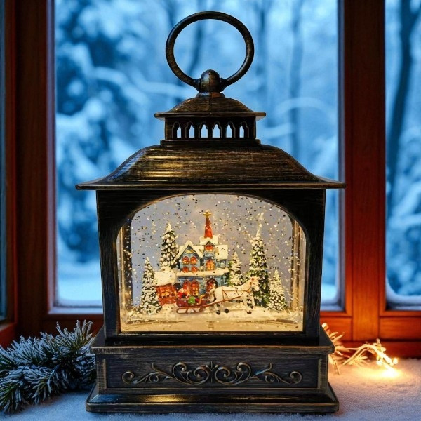 XMAS Новорічний нічник "Вінтажний ліхтар" WDL-24073A 27 см