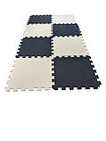 Килимок-пазл, ластівчин хвіст, 50х50 см, шахи т. 8-10 мм, EVA, щільність 100 кг/м3, набір 12 шт. TERMOIZOL®, фото 6