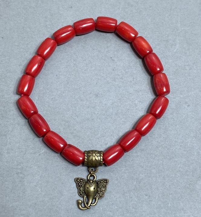 Браслет Корал барило 9,5х6,5мм+- з вставкою L-18мм+- стрейч, фото 1