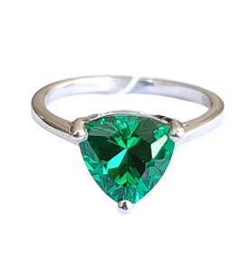 Каблучки зі смарагдом "Nano"