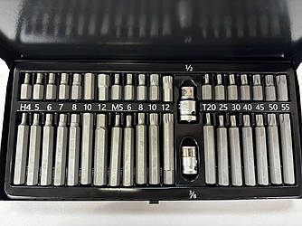 Набір біт ударних GUT Mechanic TORX, HEX, SPLINE GUT Mechanic, 40 шт. (IBS10040)