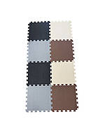 Килимок-пазл, ластівчин хвіст, 50х50 см, "Кав'ярня", т. 8-10 мм, EVA, щільність 100 кг/м3, набір 12 шт. TERMOIZOL®