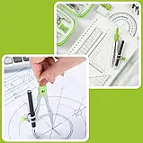 Геометричний набір Maaleo 10 предметів у футлярі (26170), фото 6