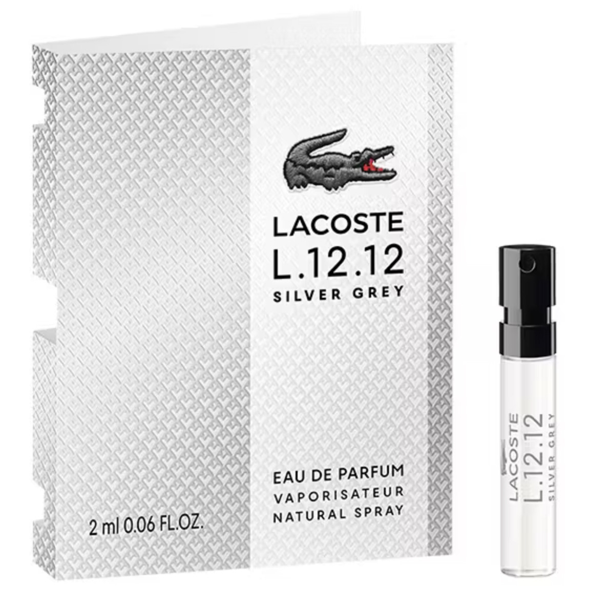 Lacoste L.12.12 Silver Grey Парфумована вода (пробник) 2ml (3386460165914)