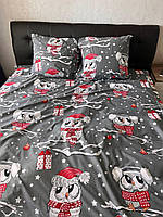 Евро Комплект постельного белья Бязь Gold - Lux размер 200х220 см Новогодний