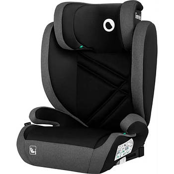 Автокрісло Lionelo Hugo I-Size Black Grey (Isofix, група 2/3, 100-150 см, регулювання підголівника)