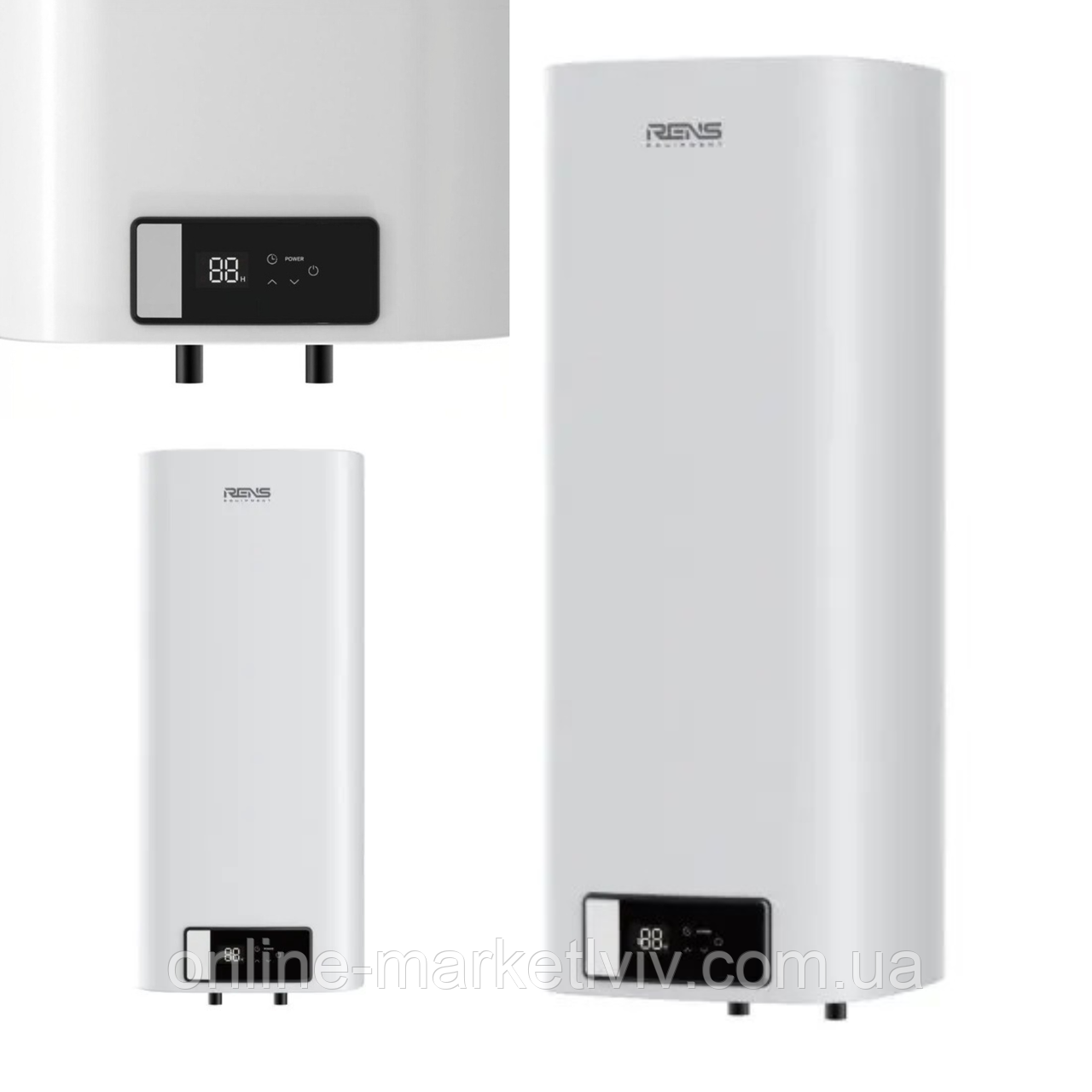 Водонагрівач кубічний, 100л, 2000Вт, RENS PERFORMAX СE100-20B / Бойлер накопичувальний, фото 1