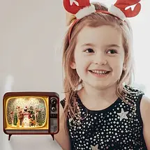 XMAS Новорічний нічник "Ретро телевізор" WDL-24034B 17,1 см, фото 2