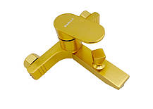 Змішувач для ванни короткий гусак колір золото MRS-AL-F2(Gold) Millz, фото 4