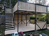 Двоповерхова альтанка для дачі, фото 2
