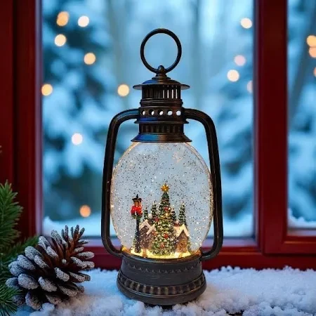 XMAS Новорічний нічник "Вінтажний ліхтар" WDL-24028D 27,9 см