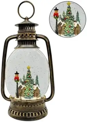 XMAS Новорічний нічник "Вінтажний ліхтар" WDL-24028D 27,9 см, фото 2