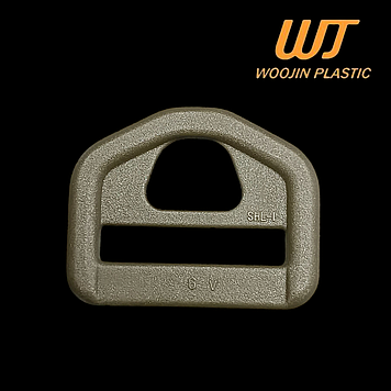 Рамка для карабіна 25 мм Snap Hook Loop WJ, Woojin Plastic ацеталь колір Хакі