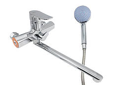 Змішувач для ванни, довгий гусак, хром MILLZ, MZ-NOG-7, фото 2