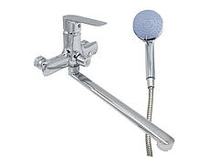 Змішувач для ванни, довгий гусак, хром MILLZ, MZKTC7-168, фото 2