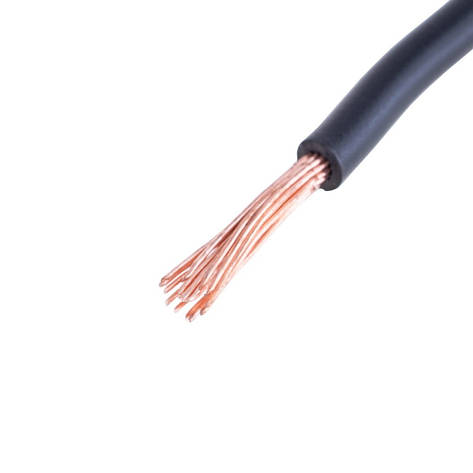 Провід багатожильний 2.5mm² (14AWG, 19xD0.41mm) чорний, 1м, фото 1
