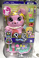 Міні ляльки Polly Pocket Dressable Compact чаювання з кроликами