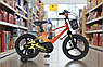 Дитячий магнієвий велосипед, доп.колеса, крила, кошик, дискові гальма, PROF1 14", фото 7