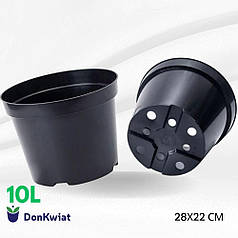 Горщик 10 л круглий 28*22 см Donkwiat (Польща)