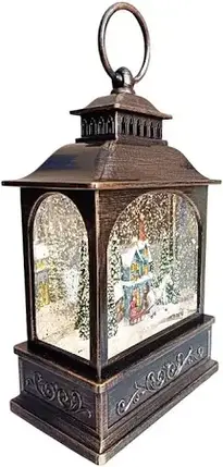 XMAS Новорічний нічник "Вінтажний ліхтар" WDL-24007A 25,3 см, фото 2