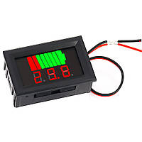 Вбудований вольтметр 12–72В з індикатором заряду