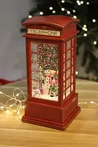 XMAS Новорічний нічник "Телефонна будка" WDL-2102B 9,2 см, фото 3