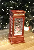 XMAS Новорічний нічник "Телефонна будка" WDL-2102B 9,2 см, фото 4