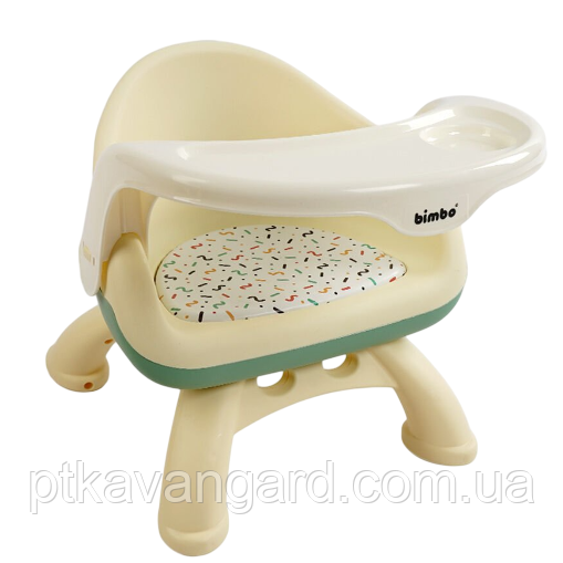 Дитячий стілець 2в1 "Bimbo" BM-91788 пластиковий, м яка сидушка, бежевий, фото 1