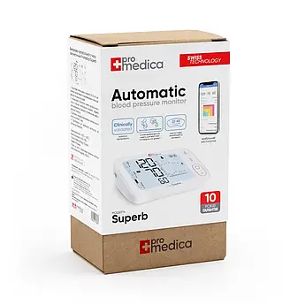 Тонометр автоматичний з адаптером з Type-C Promedica Superb. Апарат для тиску. Точний тонометр. Тискомір