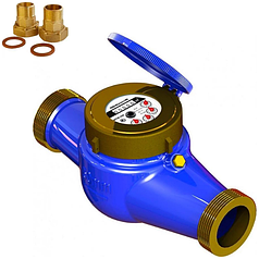 Лічильник холодної води Gross 2" (50) MTK-UA-50 R80 (сухохід) з гайками