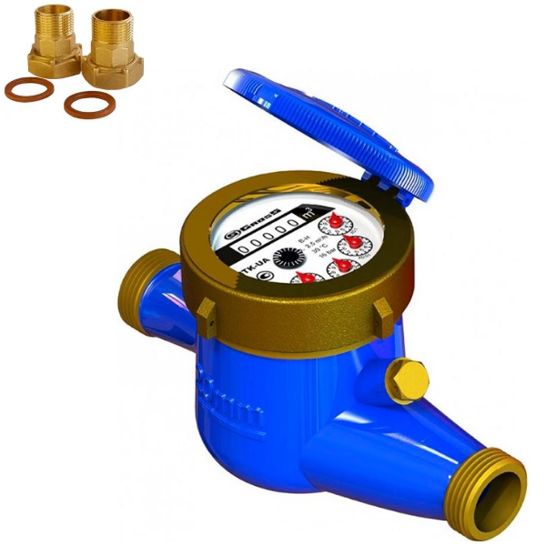 Лічильник холодної води Gross MNK-UA-20 (мокроход) з гайками