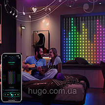 Розумна гірлянда-штора від USB, 2x2м, SFK 07, Різнобарвна/Норічна гірлянда на вікно/SMART гірлянда, фото 4